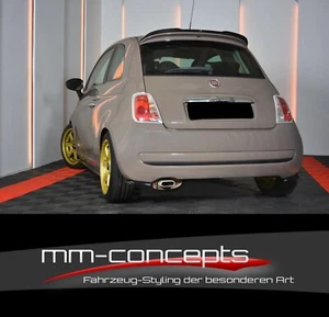 CUP Dachspoiler SCHWARZ für Fiat 500 Heckspoiler Aufsatz Verlängerung Flügel  - Bild 1 von 7