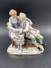 Groupe En Porcelaine De Saxe   Dresde Vintage Figurine Dresden Porzellan