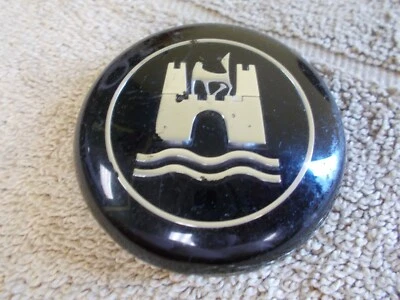 VGT VOLKSWAGEN VW BOCINA BOTÓN ESCARABAJO BUG GHIA WOLFSBURG LOGO NEGRO Foto 1 de 4