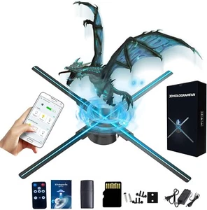 3D Hologramm Lüfter, 52 cm 3D Hologramm Projektor HD LED 2000*1444PX AuflösungAdve... - Bild 1 von 6