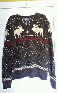 Ralph Lauren Polo Hand Woven Moose Sweater Size XXL  - Picture 1 of 3