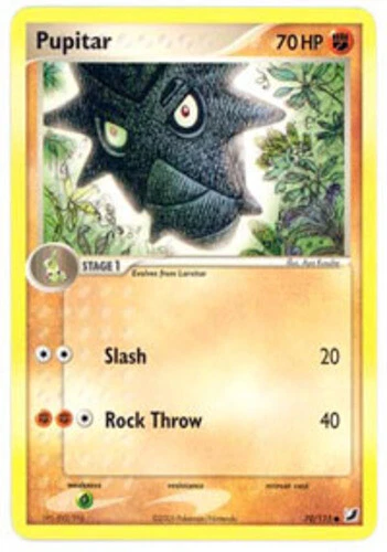 Pokemon - Pupitar - 70/115 - Common - EX Unseen Forces - NM - Image 1 of 1