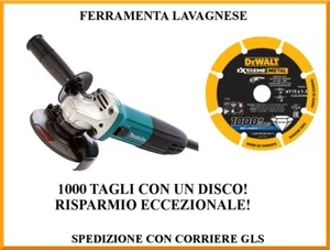 Smerigliatrice makita GA4530R Ø 115 mm 720 watt + disco 1000 tagli Dewalt 40251 - Foto 1 di 3