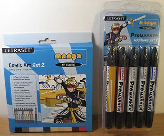 Letraset Promarker Comic Art Set 2 + Manga Additions 2 - Image 1 of 1