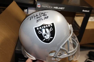Oakland LA RAIDERS MIKE HAYNES #22 AUTOGRAPHED Signed F/S REPLICA HELMET Beckett - Picture 1 of 2
