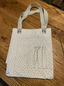 NEU! Thirty One Tall Organizing Tote Taupe Polkadot - Bild 1 von 7