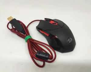 REDRAGON 3200 DPI OPTICAL Backlit Gaming Mouse, Weights Customizable S101-3 - Picture 1 of 6
