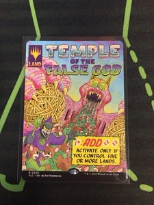 MTG Magic The Gathering Temple Of The False God SLC Borderless Secret Lair Land - Picture 1 of 1