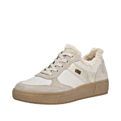 REMONTE Damen Sneaker Wollweiß Beige D2T02-80 mit Warmfutter und TEX