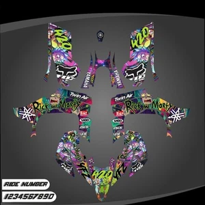 Se adapta a YAMAHA YFZ 450R ATV calcomanías pegatinas kit gráficos 2014 a 2025 yfz450r - Imagen 1 de 1