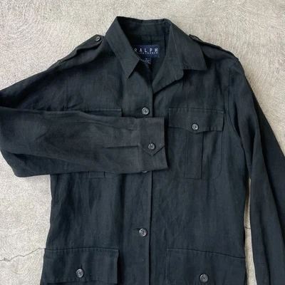 Ralph Lauren Men's Linen Military Style Overshirt Vintage L - Image 1 of 4