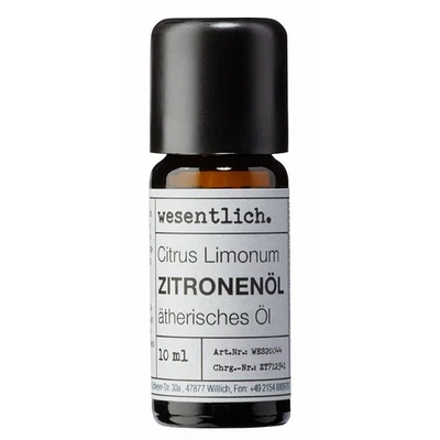 Zitronenöl - 100% naturreines ätherisches Öl von wesentlich. (10ml)