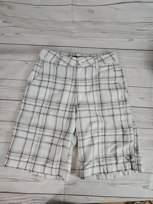 Ржавые мужские размер 28 шорты повседневный Chino стиль серый белый клетку повседневный скейтборд - Изображение 1 из 4