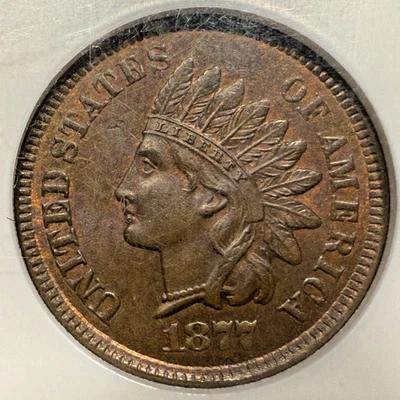 1877 Indian Head Cent Graded MS 65 BN NGC "Absolute Beauty" - Image 1 of 4