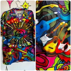 Vintage 90s Men's Beer Label Shirt - Wearable Art Retro Party Vibes - Size Large - Picture 1 of 2