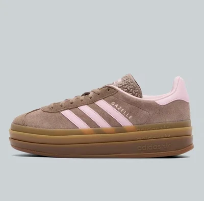 Adidas Originales Gazelle Negrita Mujer Zapatillas en Marrón y Rosa Todas las Tallas Foto 1 de 4