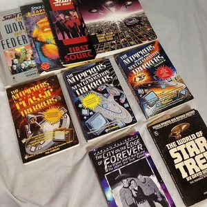 Star Trek Encyclopedia Worlds Nitpickers Captain's Log Sourcebook Lot Of 9 - Picture 1 of 10
