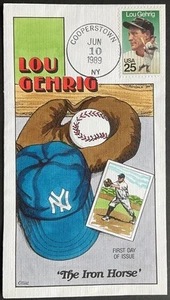 COLLINS PINTADO A MANO 2417 Lou Gehrig con Guante y Pelota El Caballo de Hierro - Imagen 1 de 1