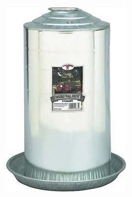Little Giant Double Wall Metal Poultry Fount Drinking Waterer 8-gal READ LISTING - Image 1 of 4