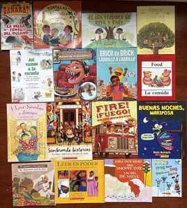 Lot of 16 Bilingual Books in Spanish Childrens Espanol Picture Set Homeschool - Picture 1 of 15