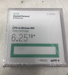 Hewlett-Packard Enterprise Hp C7976A LTO 6 Ultrium (2.5/6.25 TB) MP RW Data Cart - Picture 1 of 5