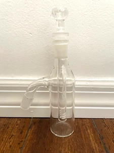 8" 3pc Roor Ash Catcher Glass Hookah Water Pipe Catcher Clear 18mm