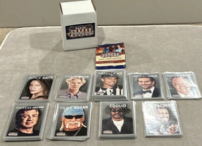Juego base completo Panini Americana Celebrities 2015 1-73 tarjetas y envoltorio Foto 1 de 4