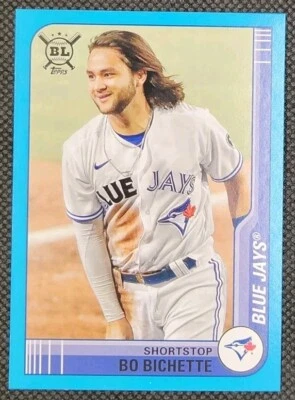 2021 Topps Big League #227 Bo Bichette Electric Blue - Image 1 of 2