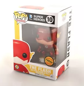 Funko - The Flash Pop! Heroes Vinyl Figure #10 LIMITED METALLIC CHASE VERSION - Picture 1 of 3