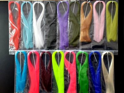 BIG HIT FLY CO FISHAIR - Bucktail Substitute - Baitfish - Fly Tying Materials - 19 COLORS - NEW
