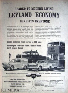 1962 LEYLAND Group Private/Commercial Vehicle Range Ad #1: Original Print ADVERT - Imagen 1 de 1