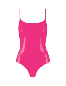 Commando Women's Faux Patent Leather Spaghetti Strap Bodysuit - BDS310 - Picture 1 of 6