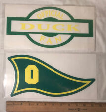 Lot Of 2 Oregon University Ducks Decal Sticker NCAA Official Fan Large 12”x6”