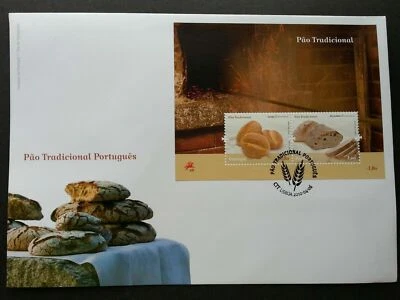 [SJ] Portugal Traditional Pao 2010 Food Cuisine Gastronomy (miniature FDC) - Image 1 of 4