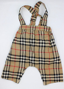 Burberry Beige Check Overalls Baby grow Size 6 Months 68 cm(26.77") Unisex
