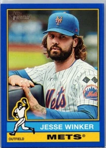 2025 Topps Heritage Jesse Winker Blue - Picture 1 of 1