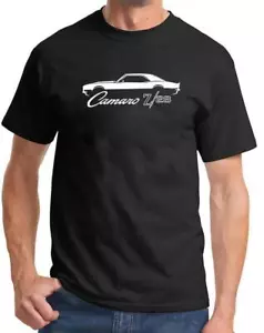 1969 Chevy Camaro Z/28 Muscle Car Classic Outline Design Tshirt NEW COLORS - Picture 1 of 23