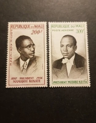 Sello Malí Presidente Konate Correo Aéreo Pa N°9/10 Nuevo ** Lujo Mnh 1961 Foto 1 de 2