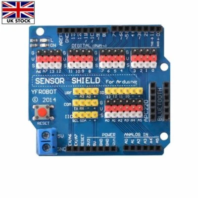 V5 Sensor Shield Expansion Board Shield For Arduino UNO R3 V5.0 Electric Module - Image 1 of 3