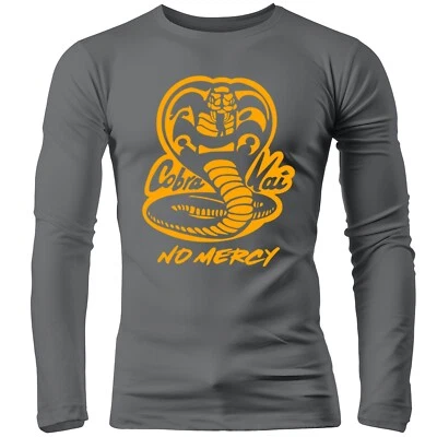 Cobra Kai Karate Kid No Mercy Brazilian jiu-jitsu Adult Long Sleeve Rash Guard - Image 1 of 4