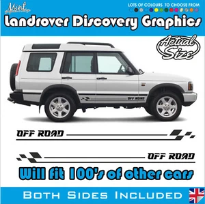 Calcomanías calcomanías de rayas laterales todo terreno Landrover Discovery 4x4 gráficos 005 - Imagen 1 de 5