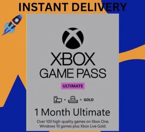 Xbox Game Pass Ultimate - 1 Month Live Gold New And Existing (Instant)