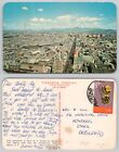 s23469 Aerial view looking north Mexico City  Mexico  postcard 1968 stamp