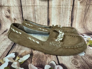 UGG Australia Génova Tostado Gamuza Mocasines Zapatillas EE. UU. Talla 8 EU 39 - Imagen 1 de 12