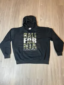 California Republic Hoodie Size L Classic Bear Design Camo Camouflage print - Picture 1 of 12