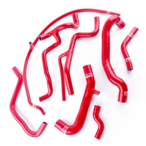 Silicone Radiator Water Red Hose Kit for 1993-1997 Volkswagen Passat VR6 AAA 2.8 - Picture 1 of 12