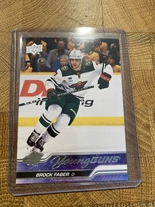 Brock Faber 2023-24 Upper Deck Young Guns RC Card #215