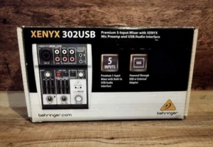Behringer Xenyx 302USB 5-input small mixer compact sound 302 USB audio Japan - Picture 1 of 3