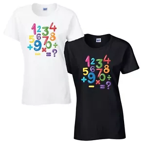 Maths Day T Shirt International Day of Mathematics Numbers School Part Women Top - Picture 1 of 10