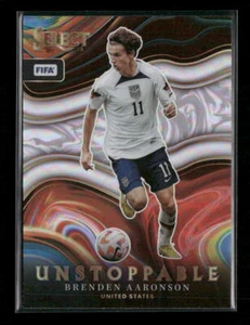 2022-23 Panini Select FIFA #17 Brenden Aaronson Unstoppable Black #/1 - Picture 1 of 2